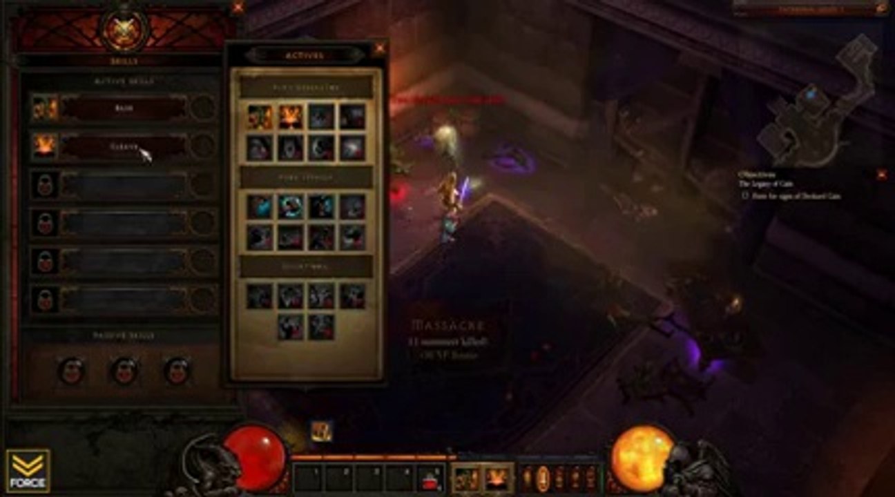 Diablo 3 Beta - Barbarian Let's Play  LadyBarb (Exploration and Lore) - Part 1[240P]