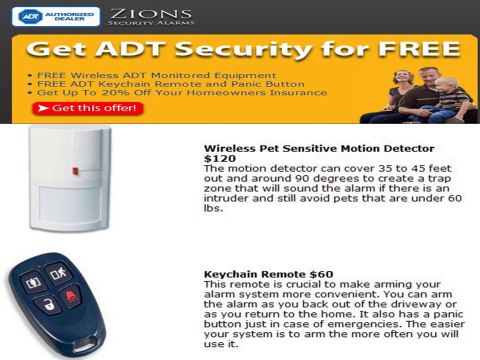 Zions Security Alarms - ADT Authorized Dealer