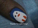 Penguin Nails - Toothpick nail design !!  how to do toothpick nail art designs with toothpicks