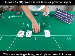 Iphone 5 cellphone camera lens for poker analyzer