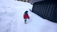 Clément dans la neige