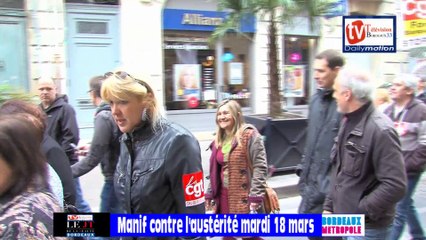 TVBordeaux33 interview de Philippe Poutou à la manif du mardi 18 2014