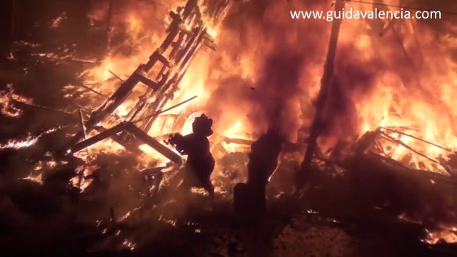 Cremá municipal - Plaza Ayuntamiento - Las Fallas Valencia - 19-03-2014