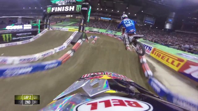GoPro James Stewarts 48th Win - 2014 Monster Energy Supercross Detroit