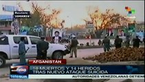 Ataque suicida múltiple en Afganistán causa 18 muertos