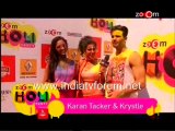 Karan Tacker ,Nia Sharma & Krystle Dsouza at Zoom Holi Party -20 March 2014