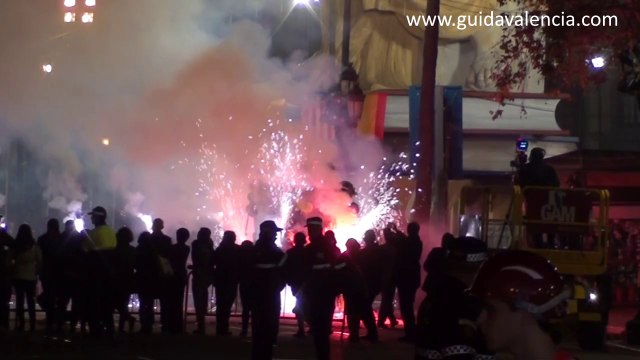 La noche de la Cremá 2014 - Las fallas Valencia