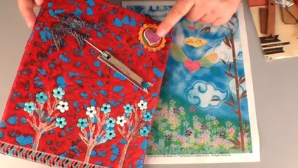 Polymer Clay TV Mixed Media Bird Canvas