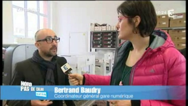 La Gare Numérique de Jeumont / France 3 Nord Pas-de-Calais Matin du 18/03/2014 / Christine Defurne