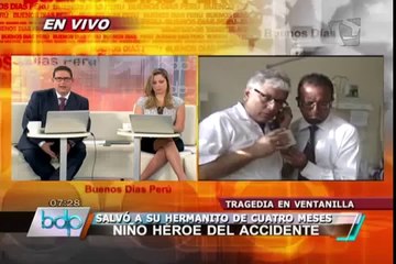 Piden ayuda para "Niño héroe" que salvó a bebé en accidente de Ventanilla