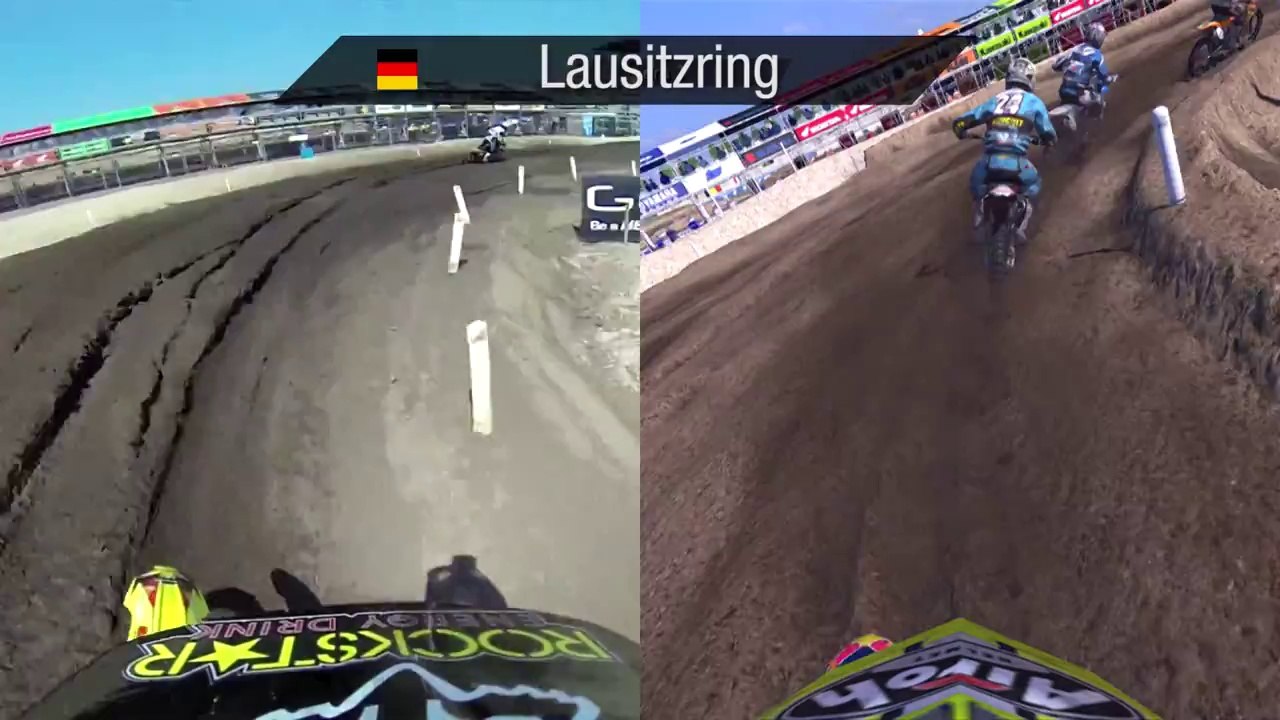 MXGP videogame - Real vs Game