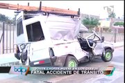 Los Olivos: Un muerto y cinco heridos tras violento choque en Av. Los Alisos