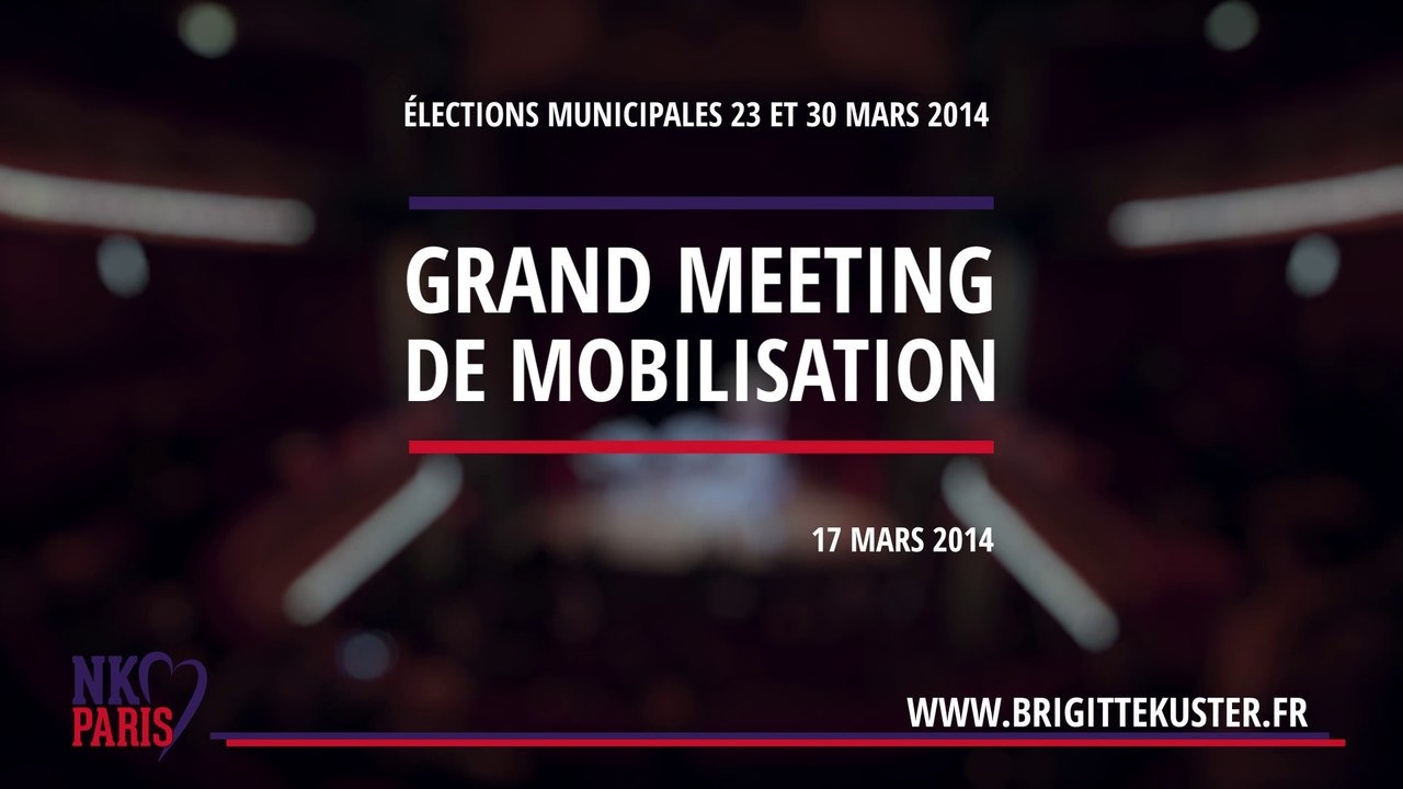 Grand Meeting de mobilisation de Brigitte Kuster