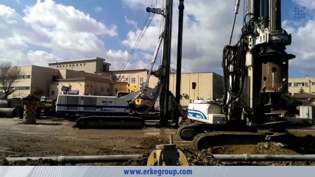 ERKE Dış Ticaret ltd., Soilmec SR-70 Piling Rig - Taş Zemin - Okmeydanı Hospital
