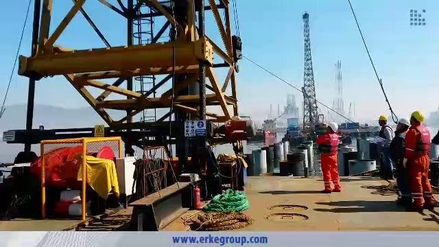 ERKE Dış Ticaret ltd., SEMW D-80 Diesel Hammer - Körfez Deniz - Tüpraş