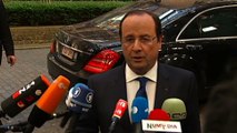 Déclaration de François Hollande lors de son arrivée au Conseil européen #euco