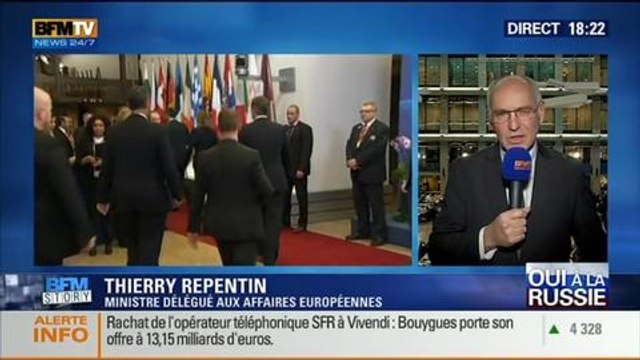 BFM Story: L’Union européenne sanctionne la Russie: il s'agit de sanctions ciblées contre les responsables de l'annexion de la Crimée, selon Thierry Repentin - 20/03