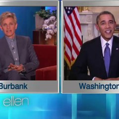 Ellen Encourages President Obama To Watch Scandal