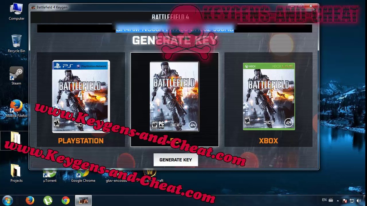 Battlefield 4 CD key Generator Serial Key Keygen