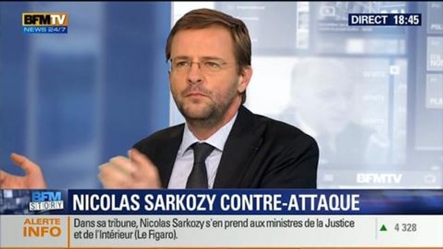BFM Story: Affaire des écoutes téléphoniques: Nicolas Sarkozy contre-attaque dans une tribune au Figaro - 20/03