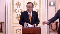 Ban Ki-moon reçu à Moscou par Vladimir Poutine
