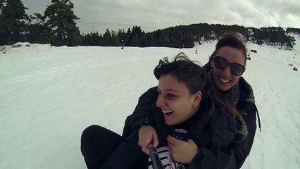 Descente en luge à la neige - GoPro HD 2014