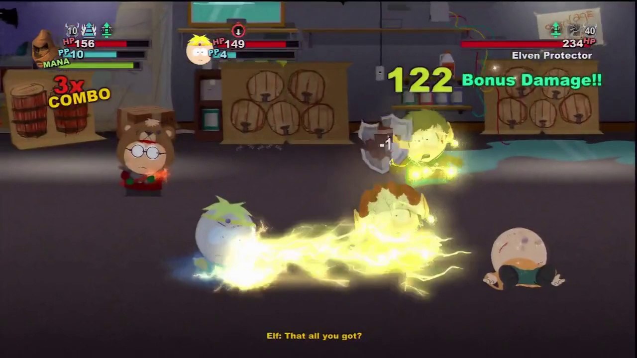 PS3 - South Park - The Stick Of Truth - Chapter 3 - The Bard - Part 2 - Escape The Inn's Basement