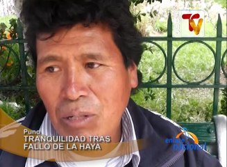 Puneños toman con calma fallo de La Haya