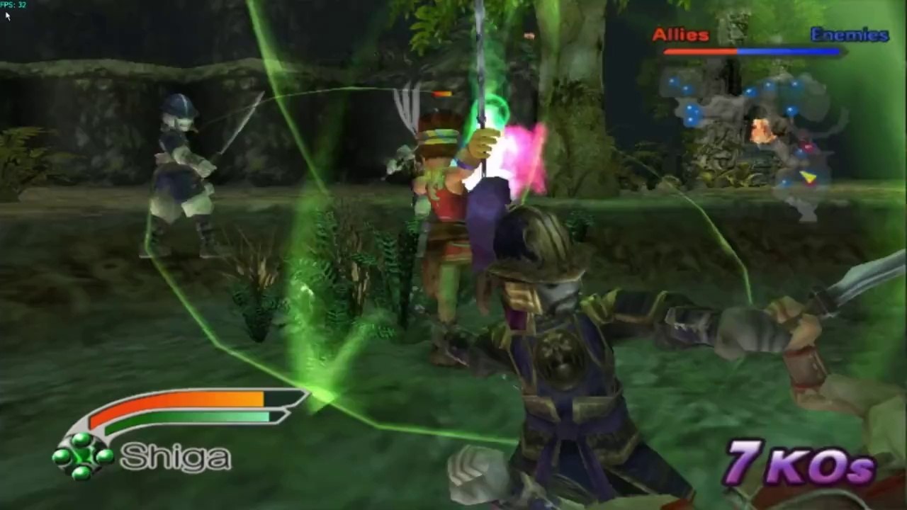 Mystic Heroes HD on Dolphin Emulator (Widescreen Hack)