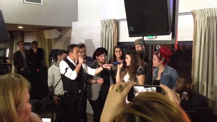 Bœuf entre Nikos et les talents de #thevoice