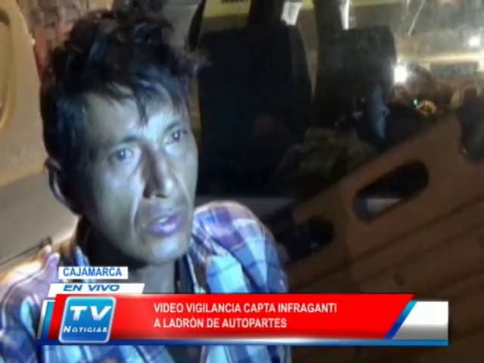 Cajamarca: Camara de vigilancia capta infragant...