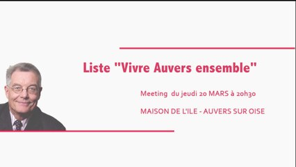 Vivre Auvers ensemble - Meeting du 20 Mars 2014
