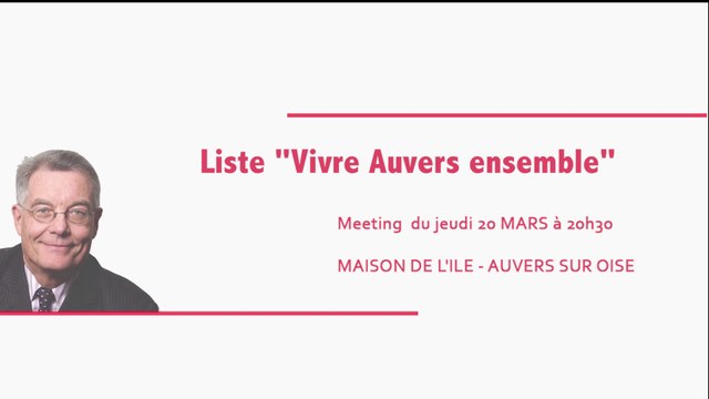 Vivre Auvers ensemble - Meeting du 20 Mars 2014