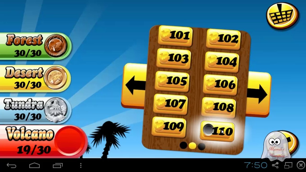 Train Tiles Express - Gameplay - Volcano (Level 106 to Level 110) - HD (720p)
