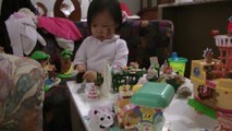 Girl And Sylvanian Families