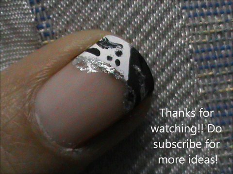 Shimmer French Tip - Easy Nail Design- easy nail art for short nails- nail art tutorial- beginners