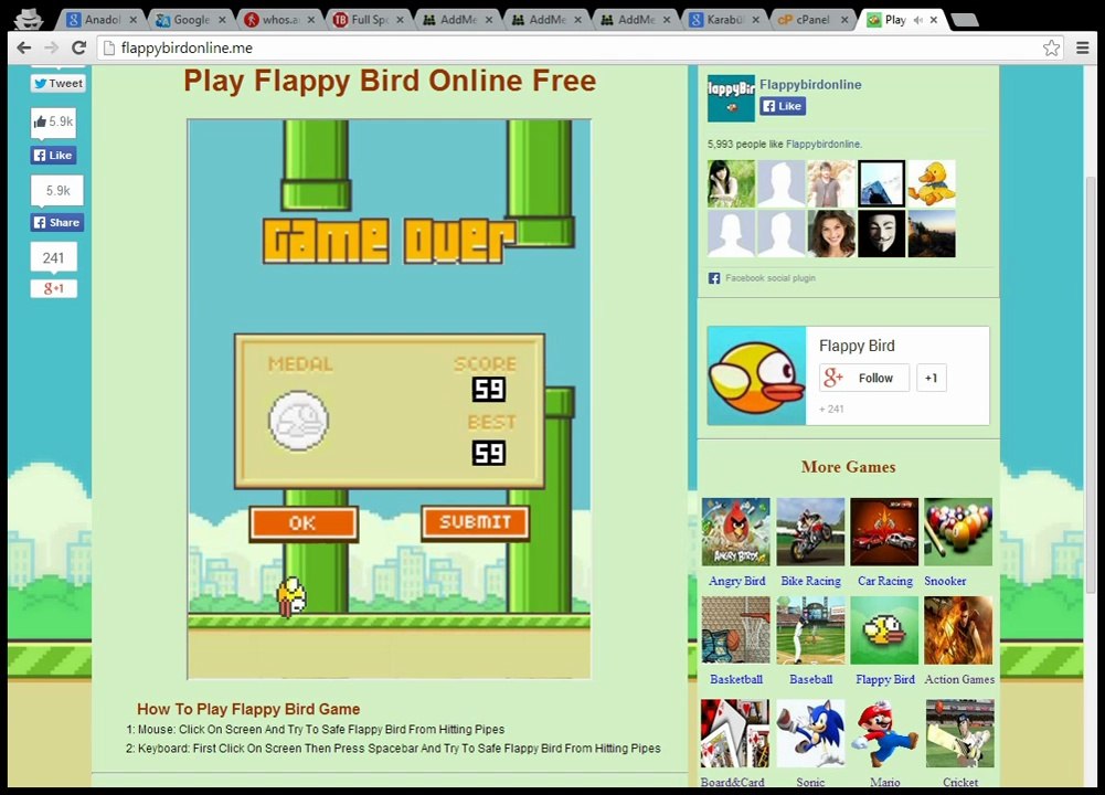 How To Make High Score In Flappy Bird Game Without Cheat