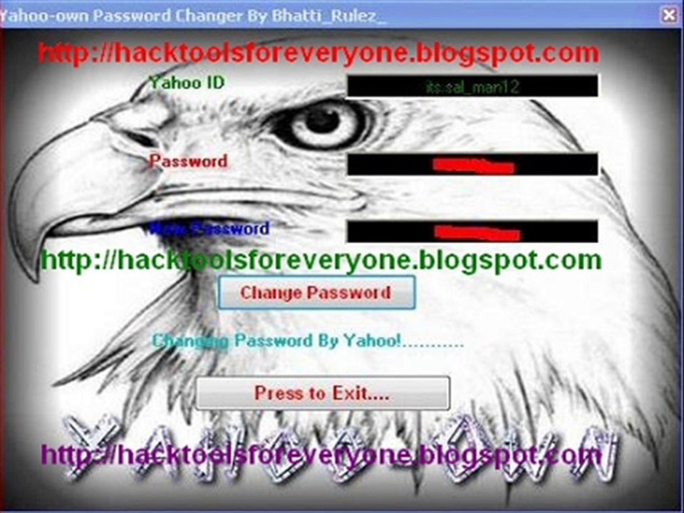 Yahoo Password Changer [tested & worked]