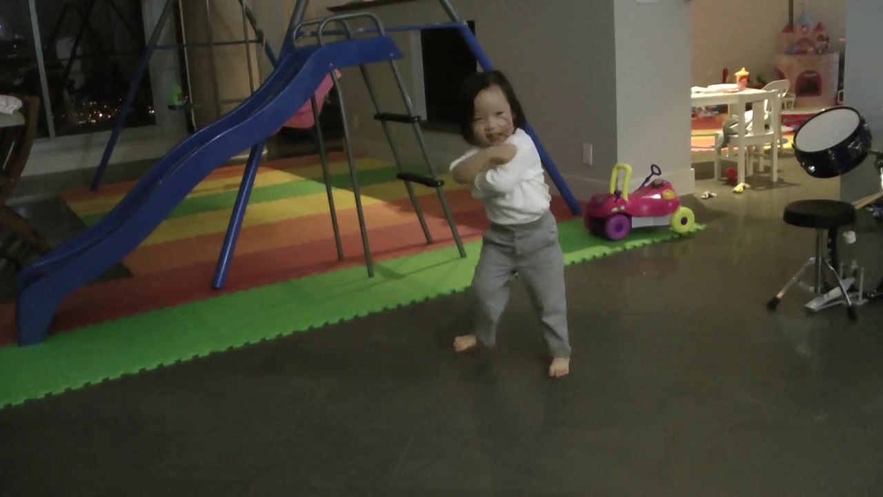 Girl Trying Ballet
