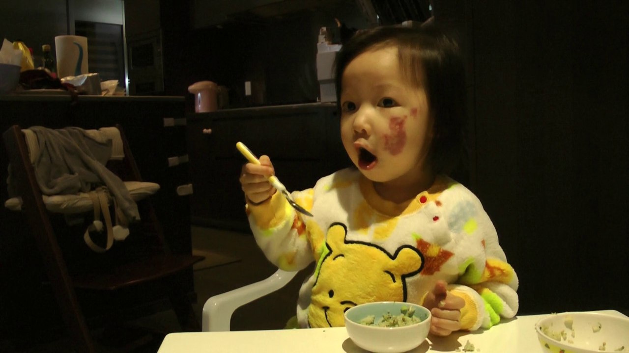 Girl Eating Dinner