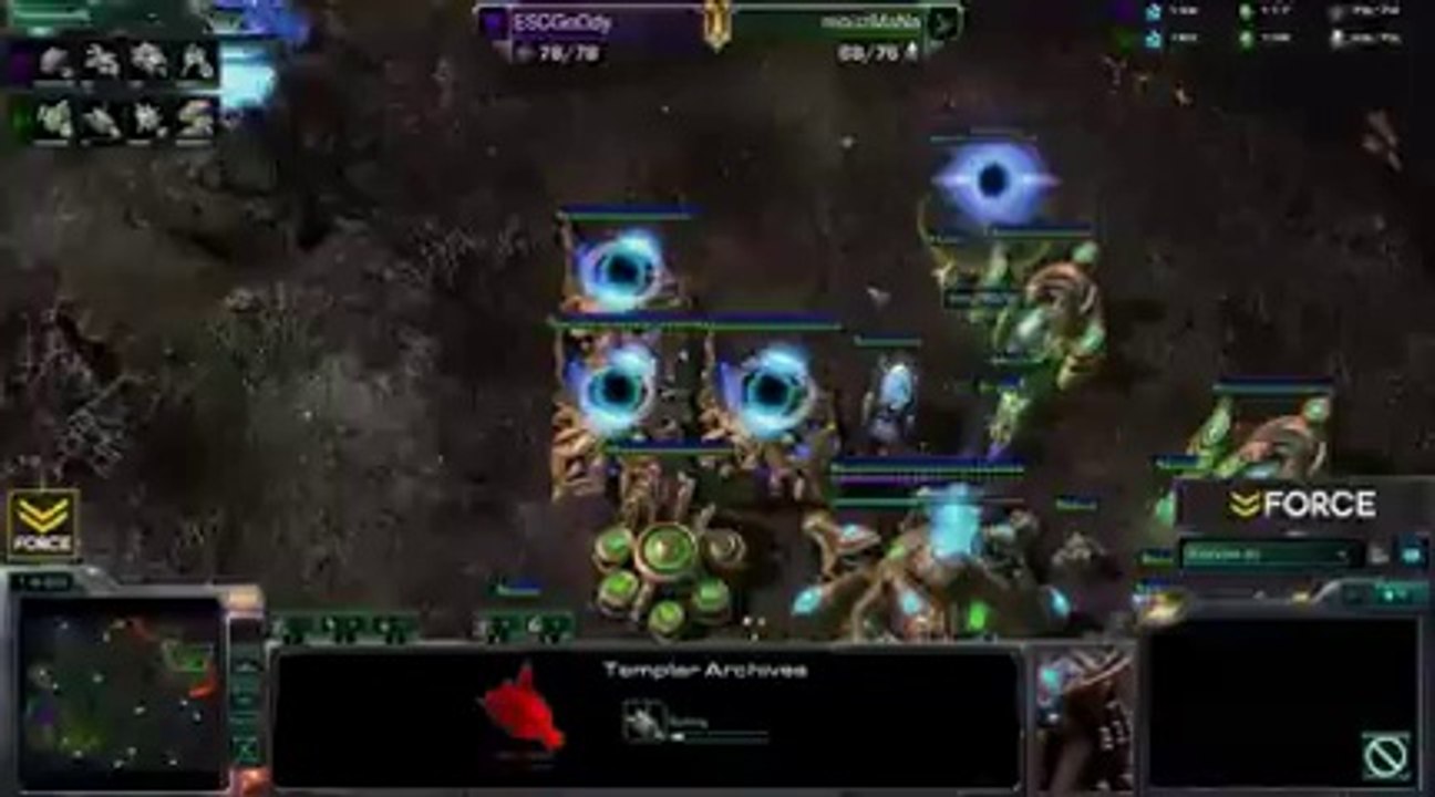 StarCraft 2 - GoOdy [T] vs MaNa [P] (Commentary)[240P]