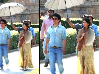 Salman Khan and Jacqueline Fernandez shooting in Delhi