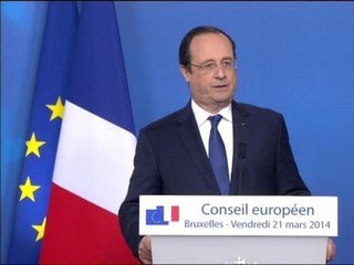 Hollande à Bruxelles: "Il s'agit d'assurer à nos alliés l'expression de notre solidarité" - 21/03