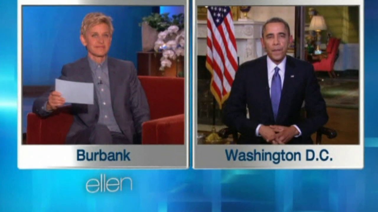 US President Obama jokes about Twitter and tattoos on Ellen