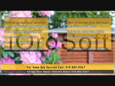 Garage Door Repair Redondo Beach (310) 683-5347