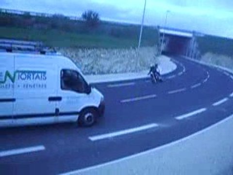 Big rech chute moto accident