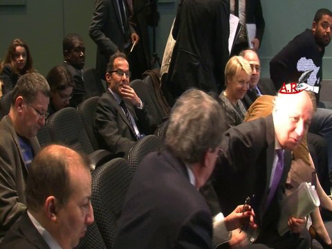 LE MONDE DE LA FRACOPHONIE ROGER BONGOS ET FREDDY MULONGO L. FABIUS , X. DARCOS ET Y. BENGUIGUI