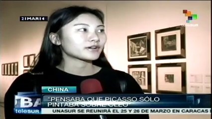 Museo Nacional de China exhibe muestra de la obra de Picasso