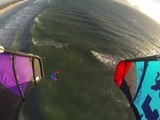 Ruben Len10 in a Mega Kiteloop above his friend - Insane Kitesurf video