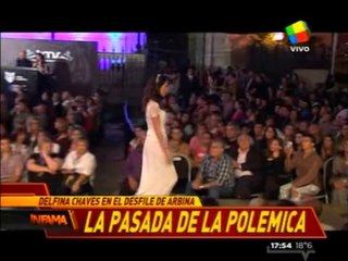 Pronto.com.ar Delfina Chaves desfiló en la pasarela